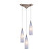Elmira 3 Light 10 inch Satin Nickel Mini Pendant Ceiling Light
