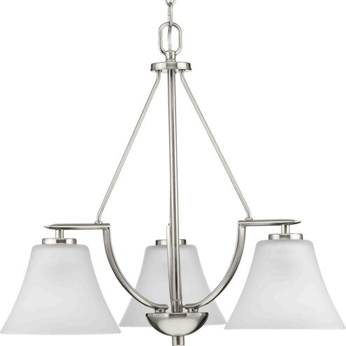 Bravo 3 Light 23 inch Brushed Nickel Chandelier Ceiling Light