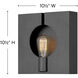 Lisa McDennon Ludlow 1 Light 10.5 inch Brushed Graphite Indoor Wall Sconce Wall Light