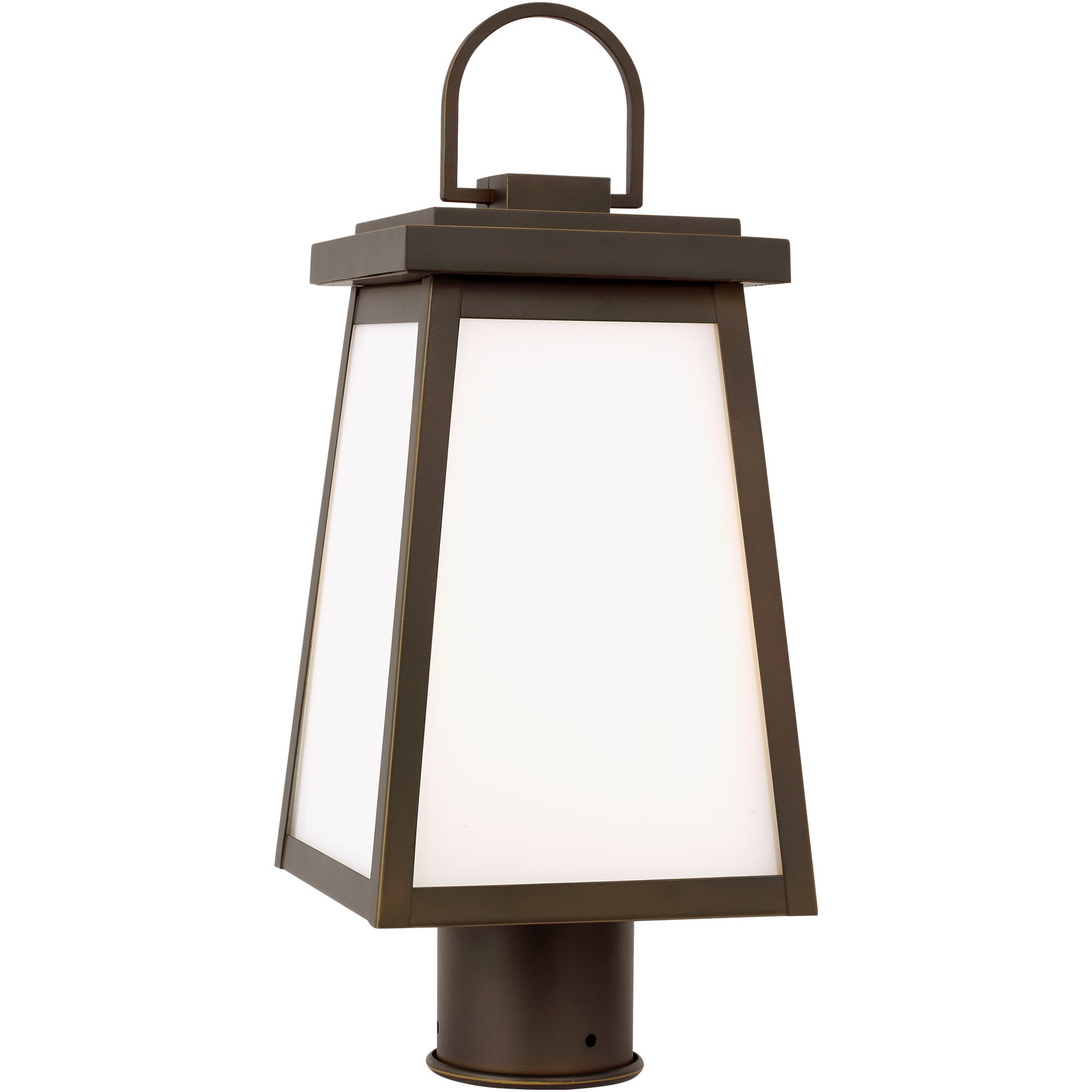 Founders 1 Light 17.25 inch Antique Bronze Outdoor Post Lantern