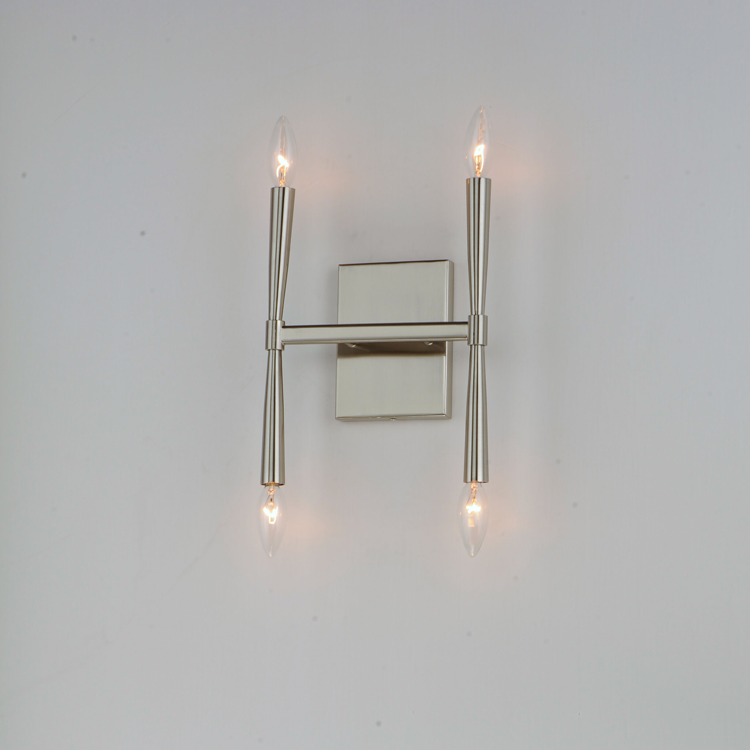 Rome Wall Sconce Wall Light in Satin Nickel