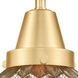Caden LED 15 inch Satin Gold Bath Vanity Light Wall Light