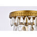 Nordic 1 Light 9 inch Brass Flush Mount Ceiling Light