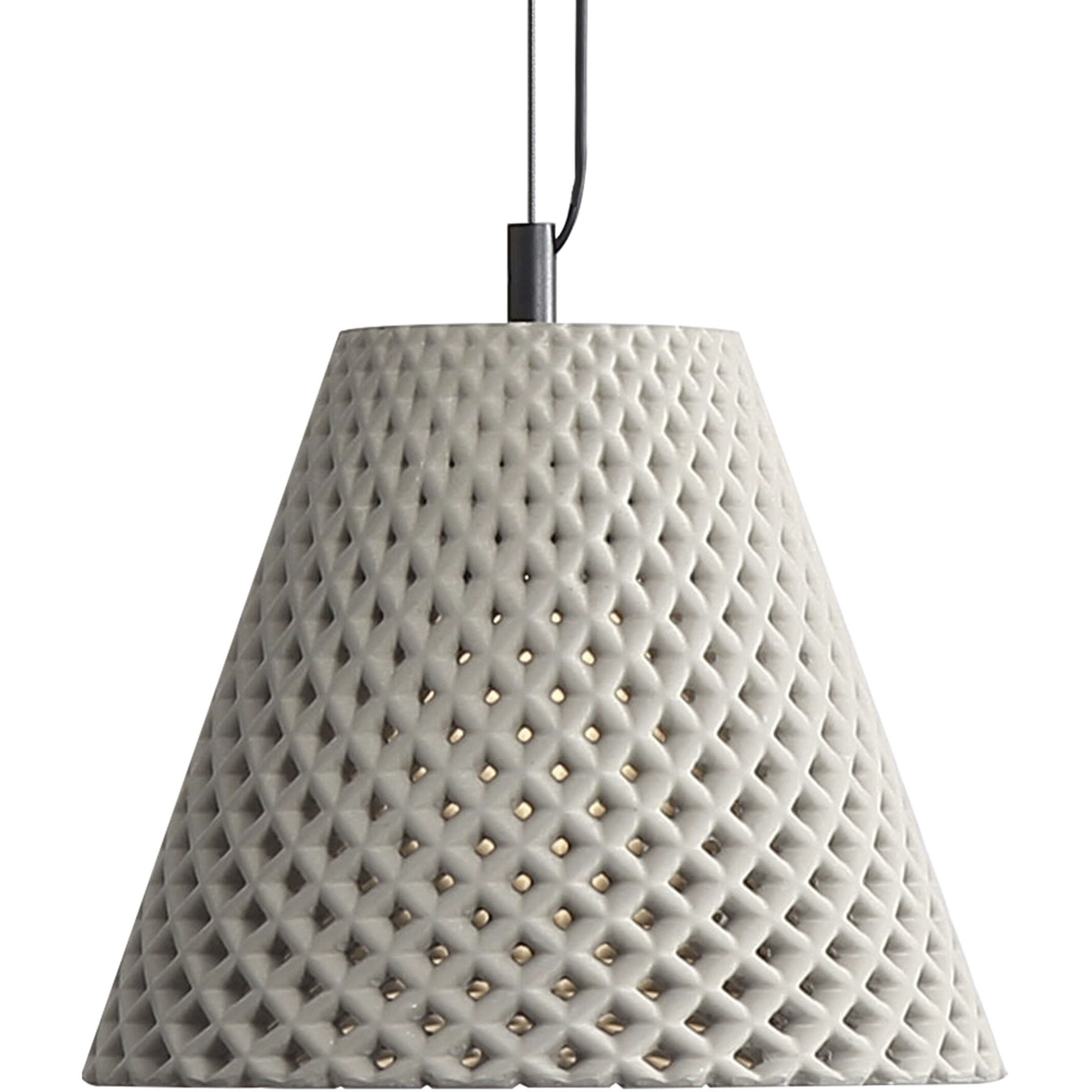 Clarus Pendant Ceiling Light in Grey Cement
