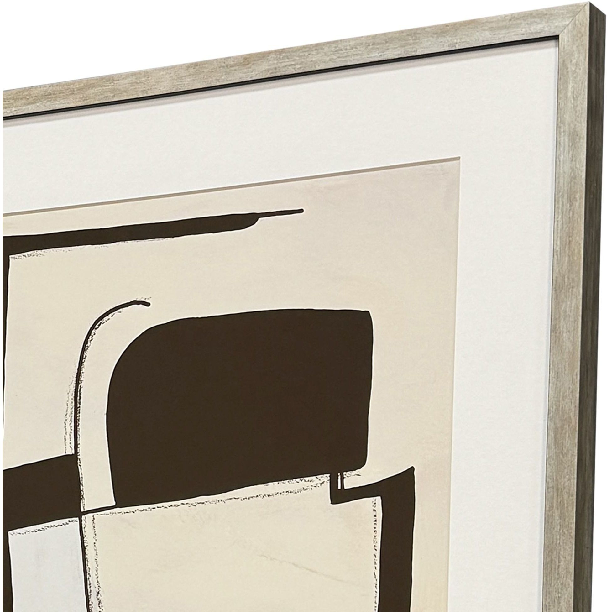 Enigma Brown and Beige and Sepia Framed Art