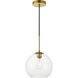 Baxter 1 Light 10 inch Brass Pendant Ceiling Light