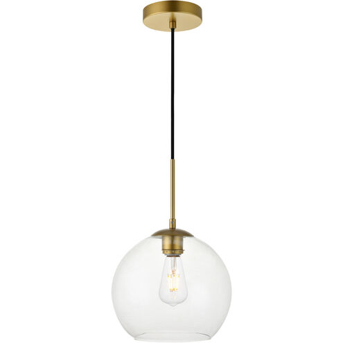 Baxter 1 Light 10 inch Brass Pendant Ceiling Light