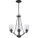 Mod Pod 3 Light 21 inch Black Chandelier Ceiling Light