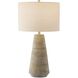 Mosier 31 inch 150.00 watt Rustic Beiges and Grays with Brass Table Lamp Portable Light