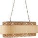 Isola 6 Light 42.5 inch Khaki Chandelier Ceiling Light