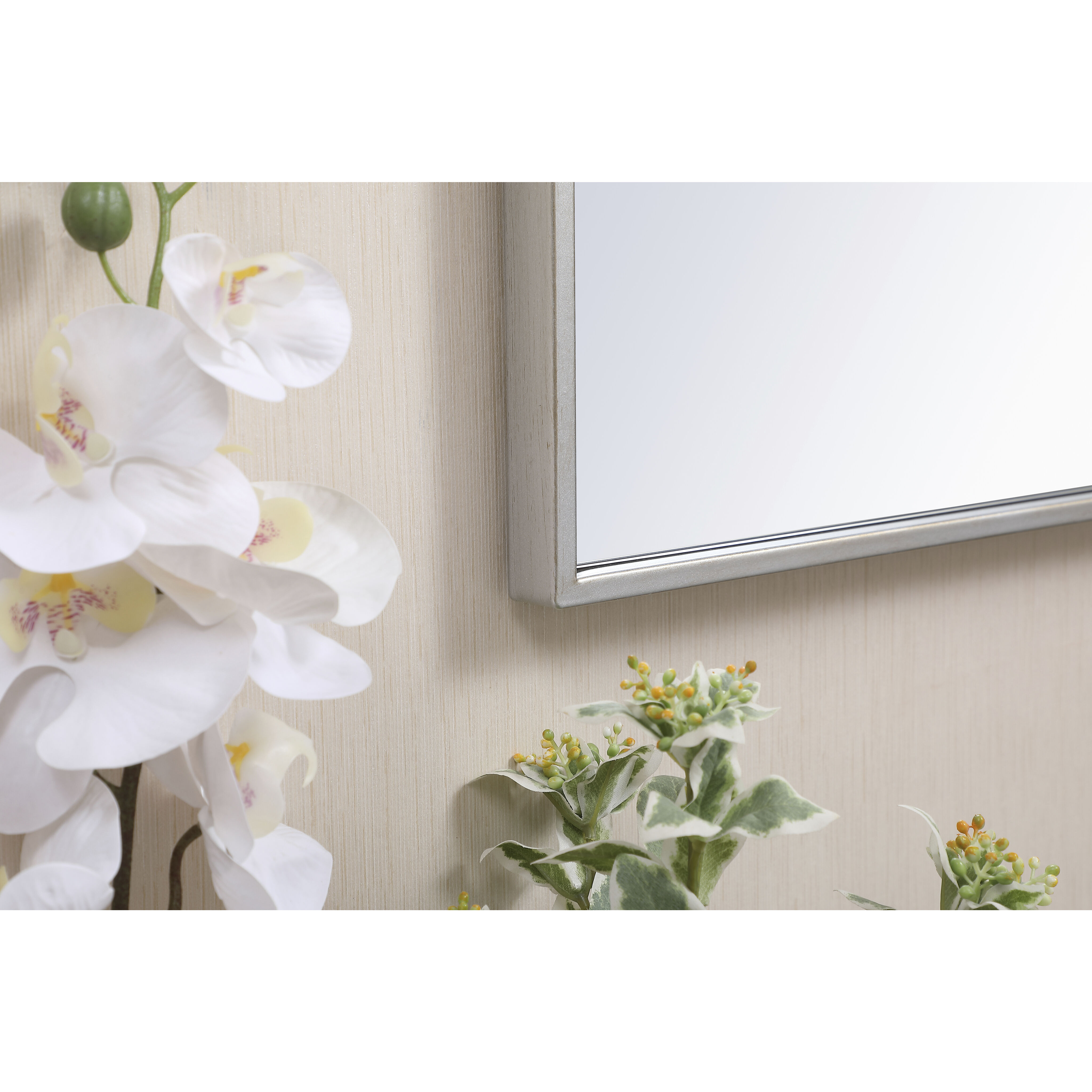 Monet 28 X 18 inch Sliver Wall Mirror in Silver