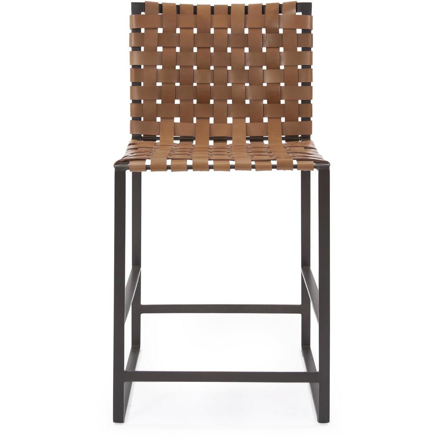 Irving 36 inch Buffalo Brown/Black Counter Stool
