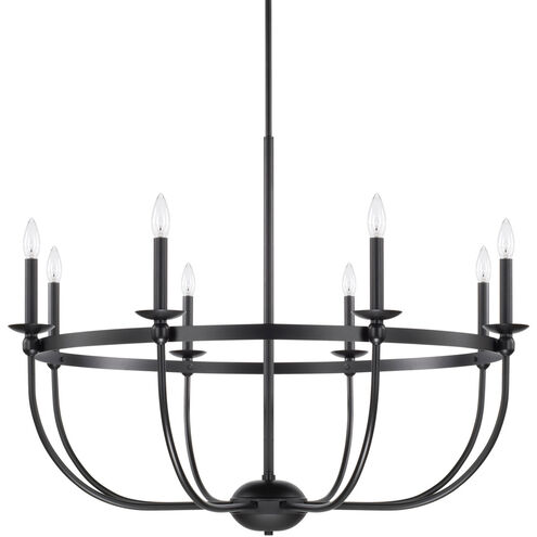 Rylann 8 Light 38 inch Matte Black Chandelier Ceiling Light