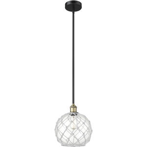 Edison Farmhouse Rope 1 Light 10.00 inch Mini Pendant