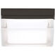 Sean Lavin Boxie LED 2 inch Bronze Outdoor Wall/Flush Mount in LED 90 CRI 3000K 120V, Integrated LED