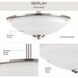 Replay 3 Light 16.63 inch Brushed Nickel Pendant Ceiling Light