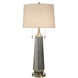 Lumi 36.5 inch 60 watt Silver Sateen and Polished Nickel Table Lamp Portable Light