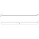 Thin-Line LED 96 inch Satin White Wall Bar Wall Light in 8ft., 3000K