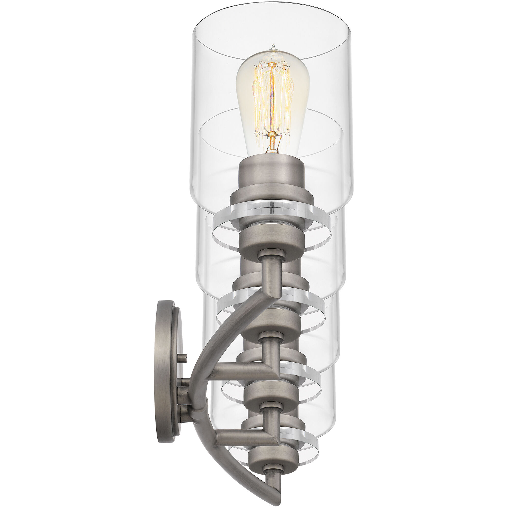 Jaspar 4 Light 31 inch Antique Nickel Bath Light Wall Light