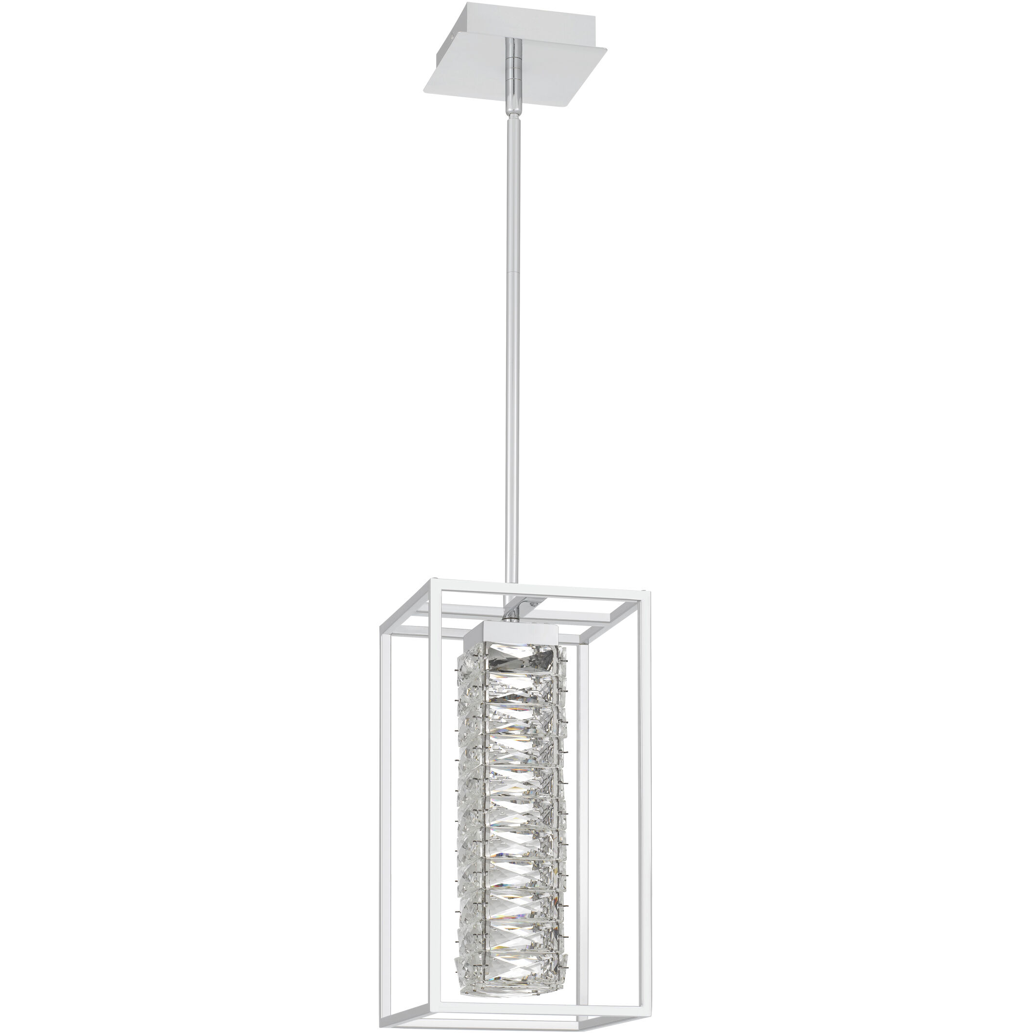 Dazzle LED 8 inch Polished Chrome Mini Pendant Ceiling Light