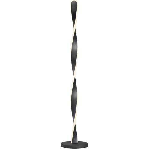 Pirouette 48 inch 40 watt Black Floor Lamp Portable Light