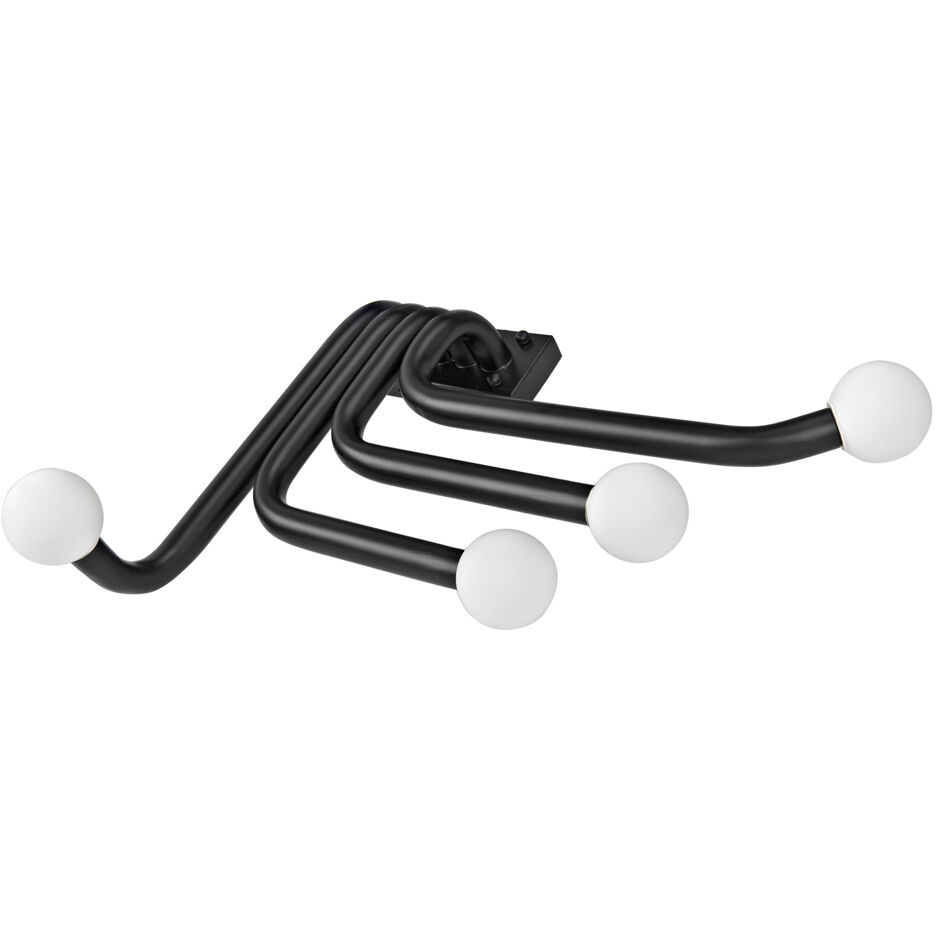 Sweeny 4 Light 19 inch Matte Black Sconce Wall Light