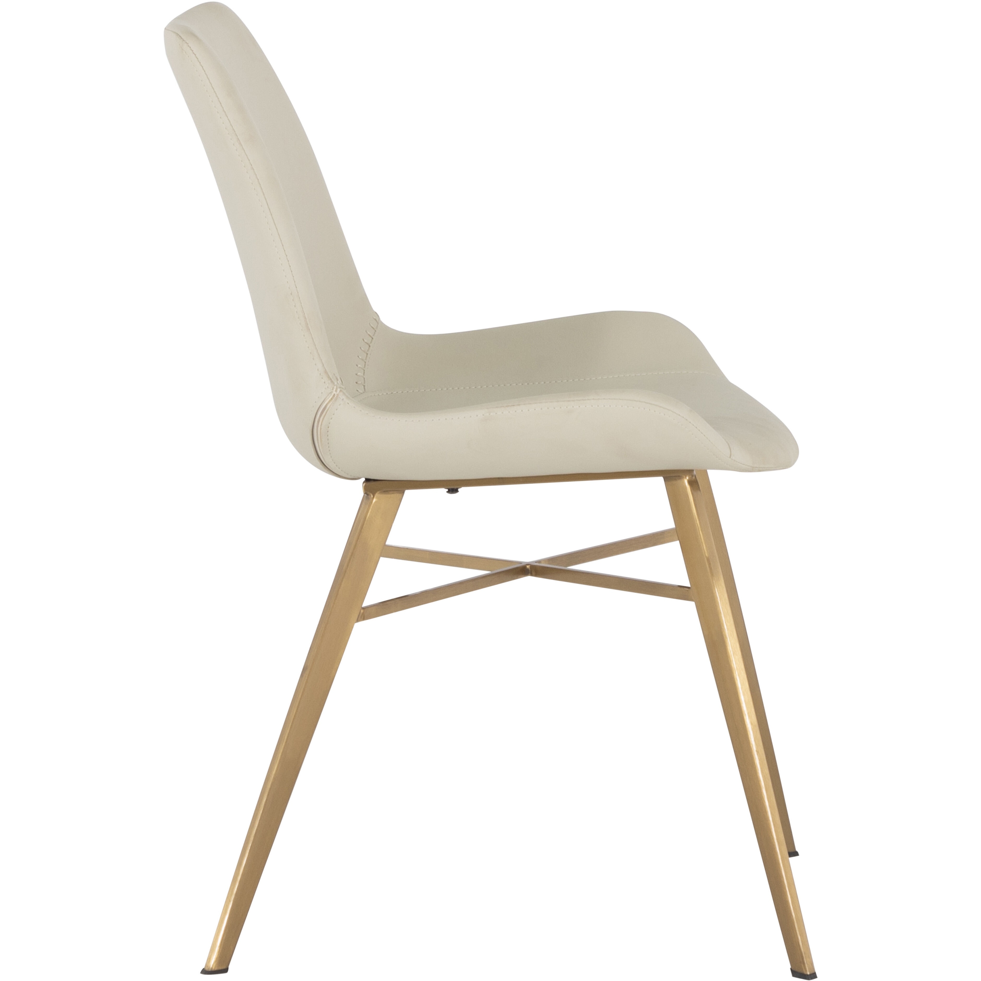 Hines White & Ivory / Yellow Dining Chair