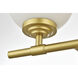 Ansley 4 Light 33 inch Brass Bath Sconce Wall Light