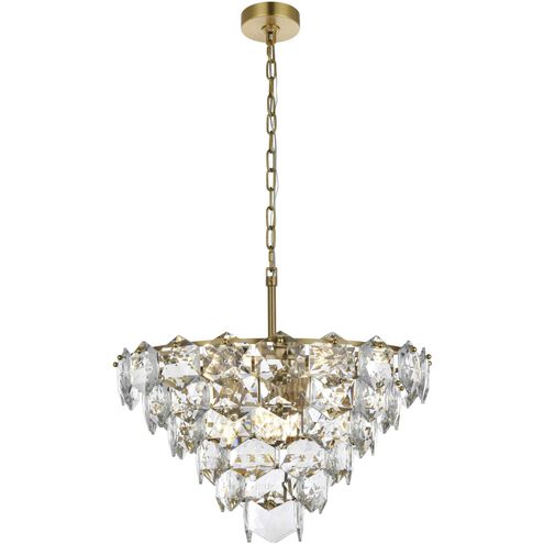 Adaline 11 Light 24 inch Satin Gold Chandelier Ceiling Light