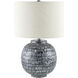 Lomo 26 inch 150 watt Antiqued and Painted Accent Table Lamp Portable Light