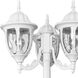 Suffolk 3 Light 83 inch Textured White Exterior Post Mount