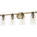 Halstead LED 32 inch Heritage Brass Vanity Light Wall Light