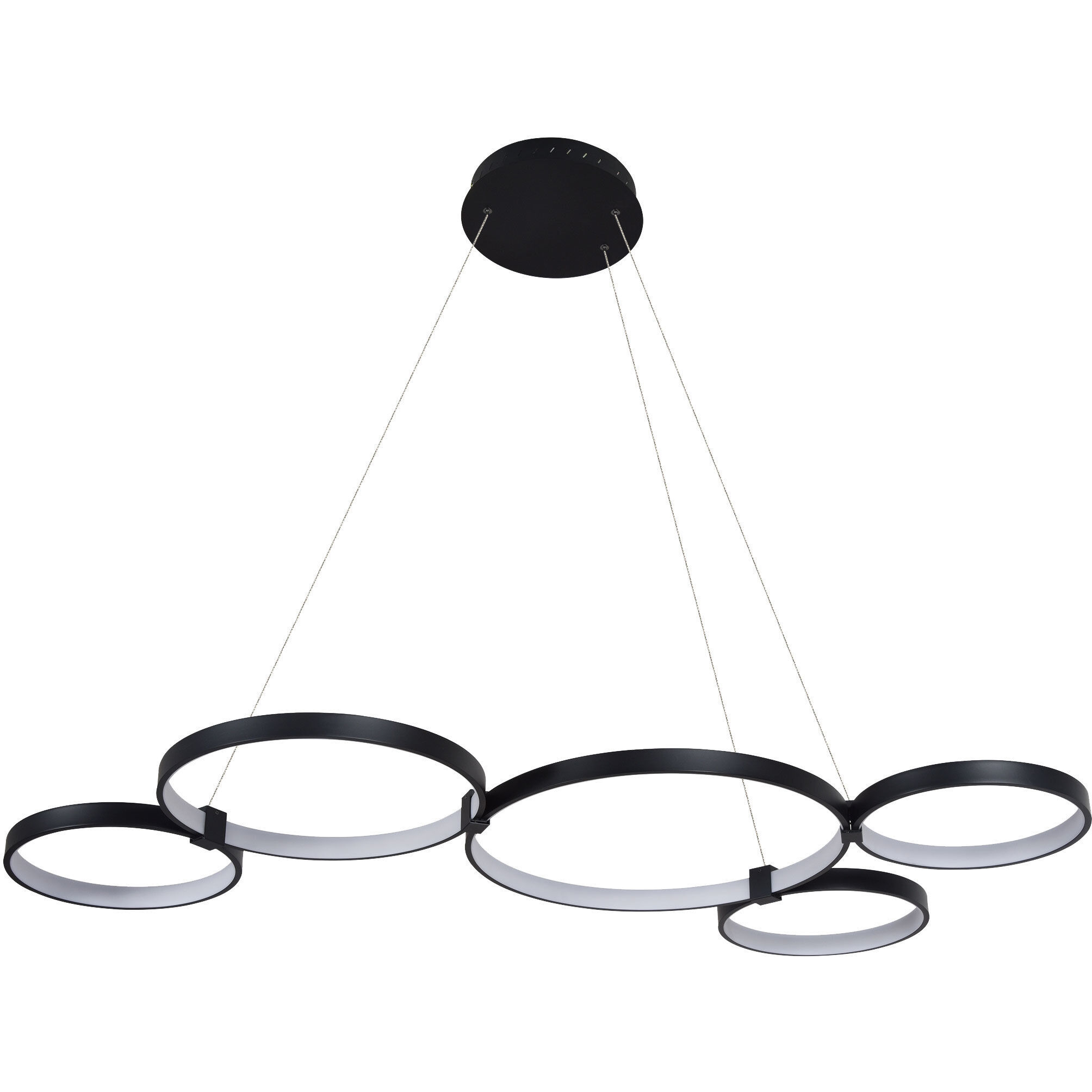 Capella 31.5 inch Black Chandelier Ceiling Light