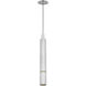 Mick De Giulio Sottile LED 3 inch Polished Stainless Steel Line-Voltage Pendant Ceiling Light