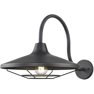 Somerset 1 Light 14.75 inch Black Outdoor Sconce