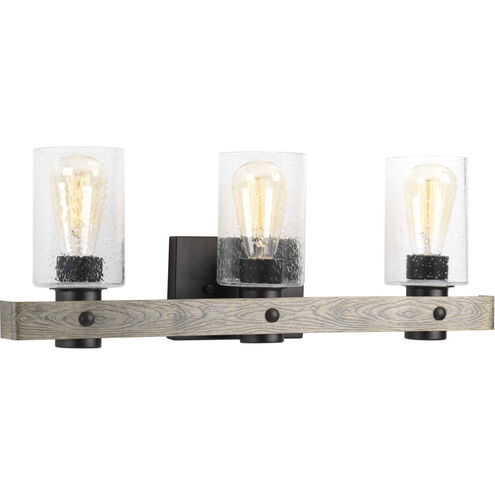 Camps Bay 3 Light 24 inch Graphite Bath Vanity Wall Light