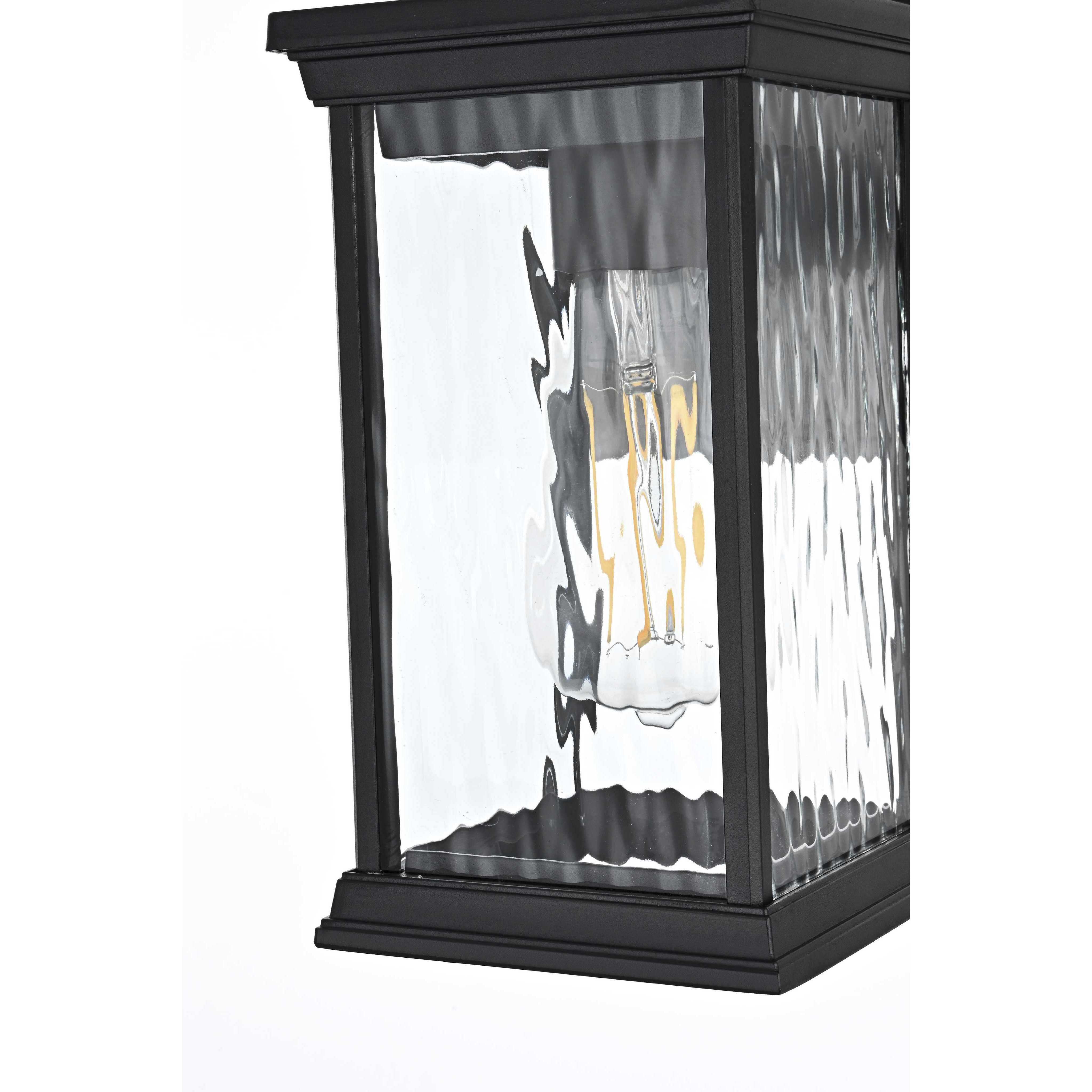 Mascher 1 Light 10.5 inch Black Outdoor Wall Sconce