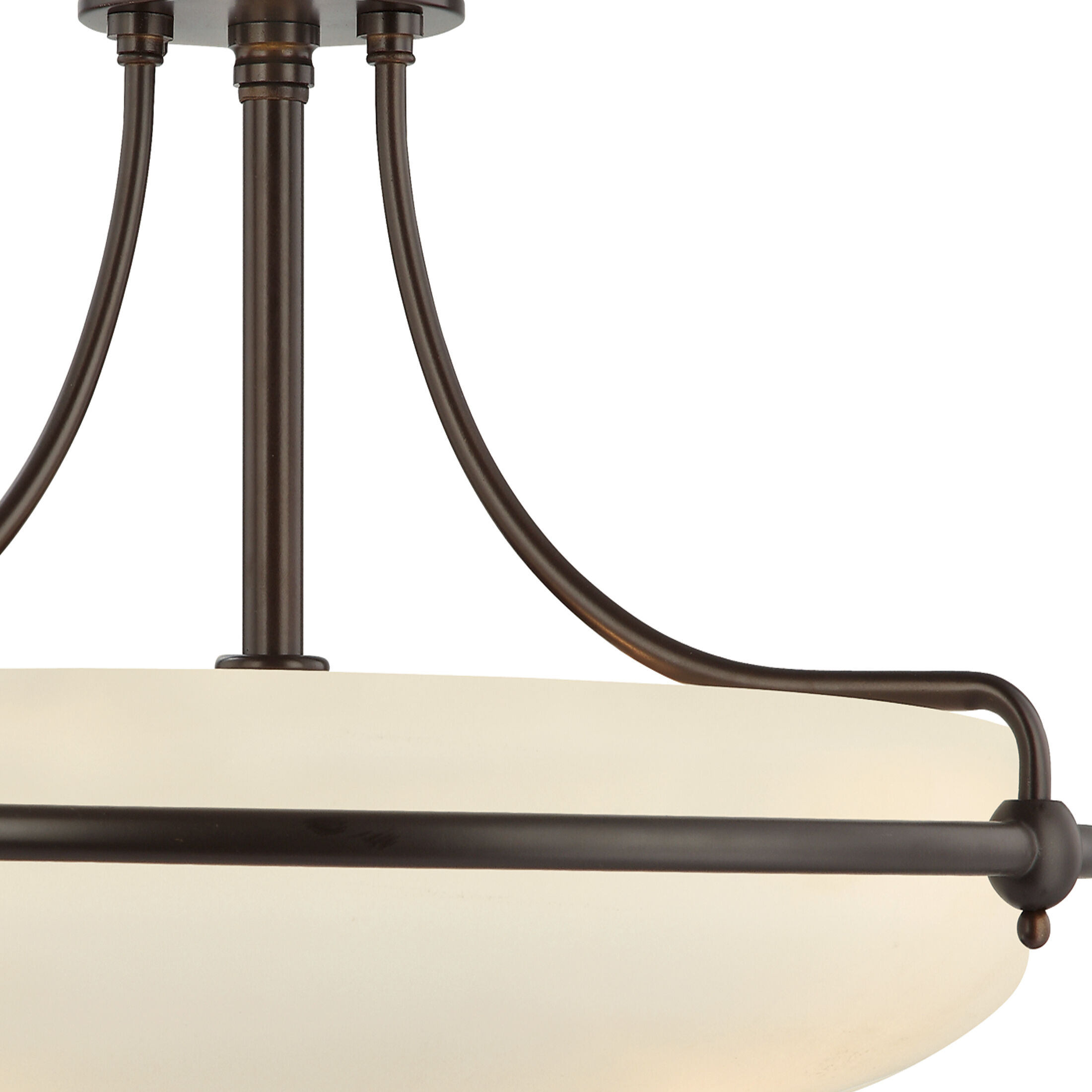 Griffin 4 Light 21 inch Palladian Bronze Semi-Flush Mount Ceiling Light