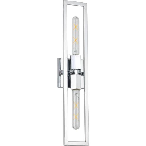 Wisteria 2 Light 4.5 inch Polished Chrome Decorative Wall Sconce Wall Light