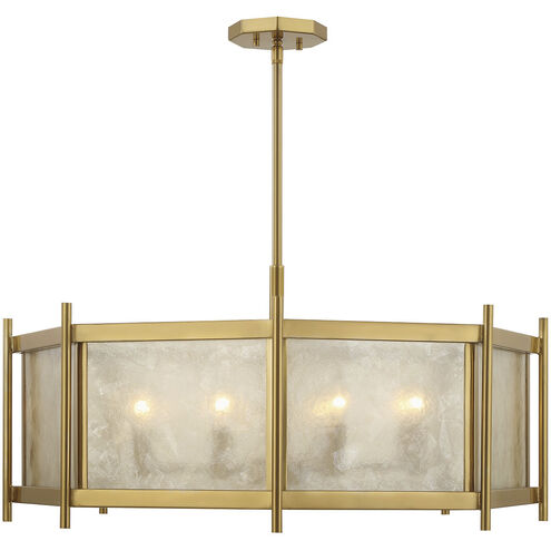 Jacobs 8 Light 32 inch Warm Brass Chandelier Ceiling Light