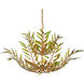 Babylon 11 Light 47 inch Green/Contemporary Gold Leaf/Contemporary Gold Two-Tier Chandelier Ceiling Light