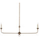 Nottaway 2 Light 40 inch Pyrite Bronze Linear Chandelier Ceiling Light