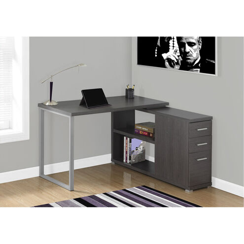 Ramapo 47 X 47 inch Grey and Silver Computer Desk