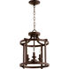 Lancaster 3 Light 13 inch Oiled Bronze Dual Mount Ceiling Light