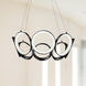 Oros LED 24 inch Black Chandelier Ceiling Light