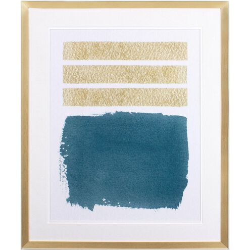 Abstract Collection Teal Framed Art