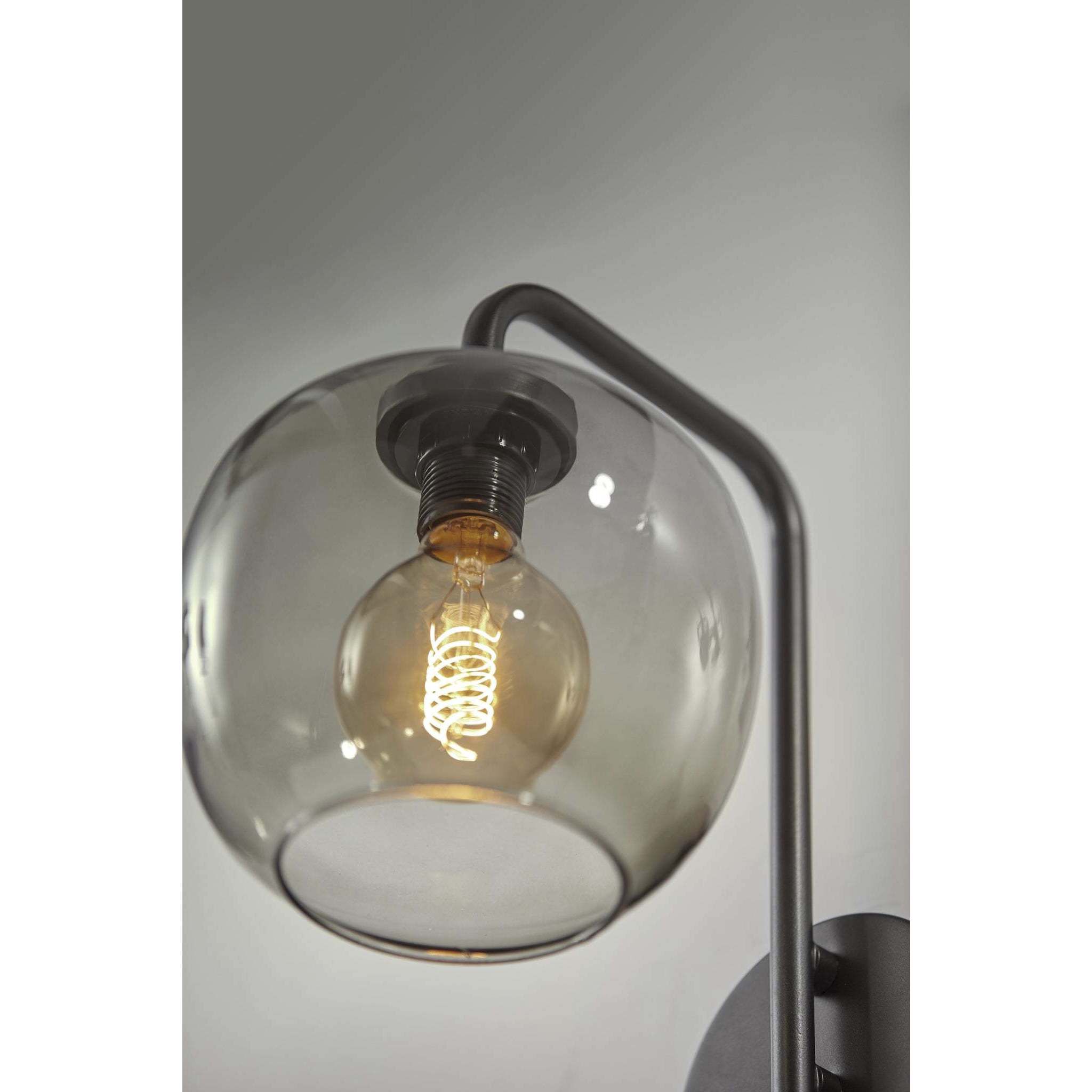 Ashton 1 Light 8 inch Matte Black Wall Lamp Wall Light