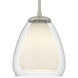 Vivienne 1 Light 9 inch Brushed Nickel Mini Pendant Ceiling Light