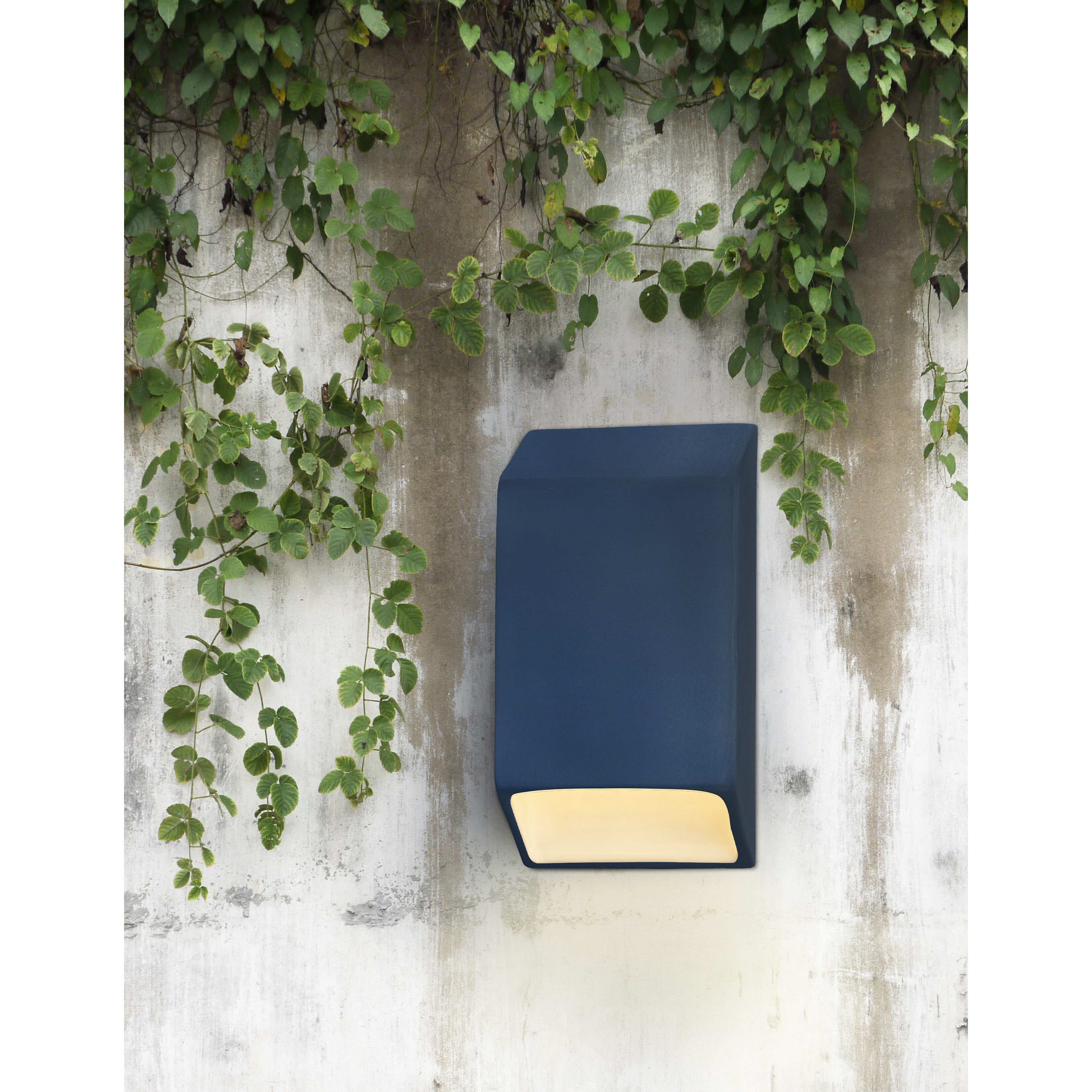 Ambiance Wall Sconce Wall Light, Closed Top Fixture, Tapered Rectangle