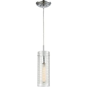 Swirl 1 Light 5 inch Polished Chrome Mini Pendant Ceiling Light